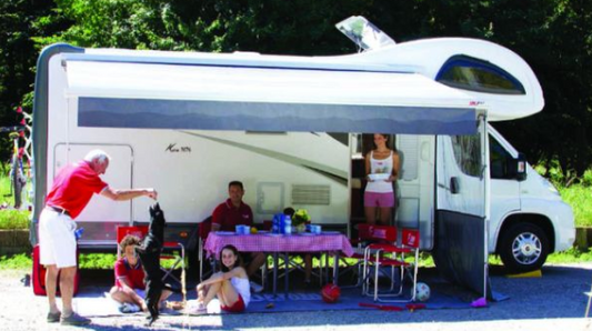 FIAMMA F45 S AWNING 4.5M ROYAL GREY FITTED AUCKLAND ONLY