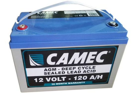 CAMEC 120AH SLA AGM BATTERY FULLY SEALED