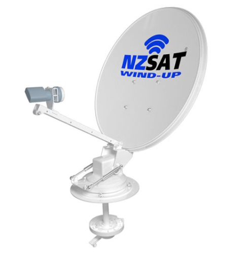 NZ SAT WIND-UP SATELLITE DISH